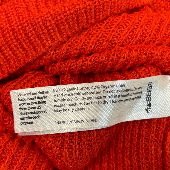 Eileen Fisher Short Sleeve Knit Sweater XXS 2XS Organic Cotton Linen C056 -13 - Picture 6 of 13